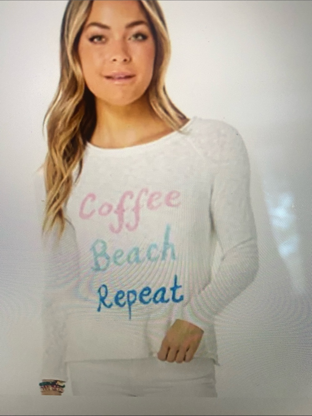 NWT Lilly Pulitzer DANETTE sweater White Coffee Beach Repeat Large